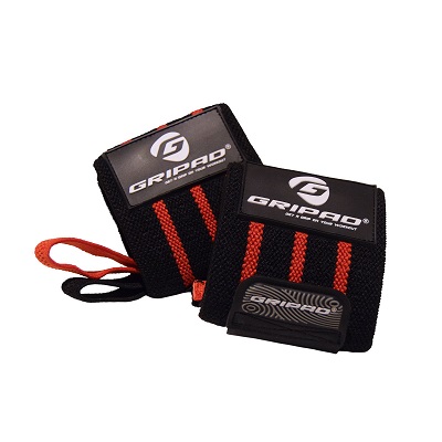 Gripad Siyah Kırmızı Wrist Wraps